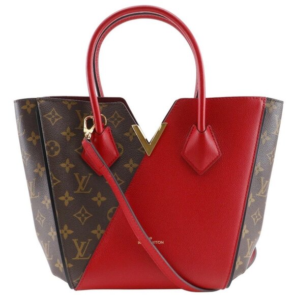 LOUIS VUITTON Kimono PM Handbag M41856 2WAYShoulder Slys Brown / red Monog - Picture 1 of 15